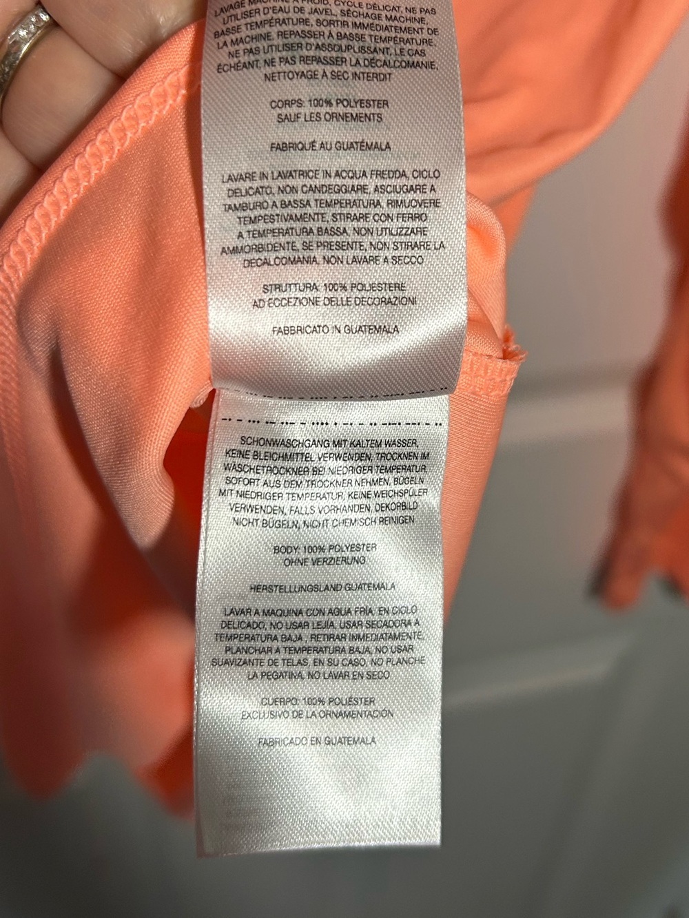 Columbia PFG Omni Shade Long Sleeve Tee Size Large Peach/Coral fishing active - Picture 8 of 10